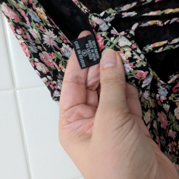 Vintage Angie Floarl Spaghetti Strap Sundress Size Small - Picture 7 of 7